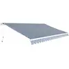 Image de Vidaxl - Auvent Pliable Manuel 500 Cm Bleu/blanc