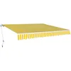 Image de Vidaxl Auvent Pliable Manuel 400 Cm Jaune/blanc