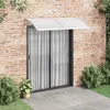 Image de Auvent De Porte Gris 200x100 Cm Polycarbonate Vidaxl