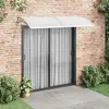 Image de vidaXL Auvent de porte Gris 240x100 cm PC