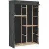 Image de Armoire De 170 Cm Avec Étagères Internes Et Tissu Couvrant Diverses Couleurs Couleur : Anthracite