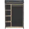 Image de vidaXL Armoire Gris 110 x 40 x 170 cm Tissu
