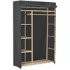 Image de Garde-robe Gris 110 X 40 X 170 Cm Tissu