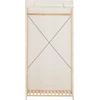Image de vidaXL Armoire blanche 79 x 40 x 170 cm Tissu