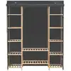 Image de vidaXL Kleiderschrank Grau 135 x 40 x 170 cm Stoff