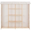 Image de vidaXL Armoire blanche 173 x 40 x 170 cm Tissu