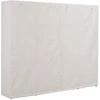 Image de vidaXL Armoire blanche 200 x 40 x 170 cm Tissu