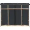 Image de vidaXL Armoire Gris 200 x 40 x 170 cm Tissu