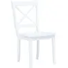 Image de vidaXL Chaises de salle à manger 4 pcs. Blanc Bois massif Hévéa
