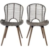 Image de vidaXL Chaises de salle à manger 6 pcs. Rotin naturel brun