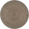 Image de Tapis Fait À La Main Jute Rond 90 Cm Gris Vidaxl