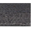 Image de vidaXL Tapis en jute fait main rond 120 cm gris foncé