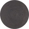 Image de Vidaxl Handmade Rug Jute Round 120 Cm Dark Grey