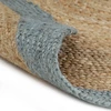 Image de vidaXL Tapis Jute fait main avec bordure vert olive 150 cm