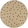 Image de Tapis Fait À La Main Jute Avec Imprimé À Triangles 150 Cm Vidaxl