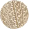 Image de Vidaxl - Tapis Fait À La Main Jute Avec Imprimé Blanc 150 Cm