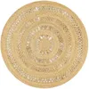 Image de Tapis Fait À La Main Jute Tressée 120 Cm Vidaxl