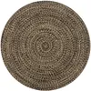 Image de Vidaxl Handmade Rug Jute Black And Natural 120 Cm