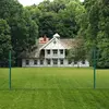 Image de vidaXL Clôture grillagée avec poteaux acier 25 x 1 m Vert