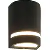 Image de vidaXL Lampes murales d'extérieur 2 pcs. 35 W noir semi-circulaire