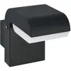 Image de vidaXL Applique murale d'extérieur LED 9 W noir ovale