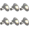 Image de Appliques Murales Led D'Extérieur 6 Pcs 5 W Argenté Rond Vidaxl