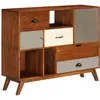 Image de vidaXL Sideboard 115x35x86 cm bois massif acacia