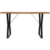 Image de vidaXL Table de salle à manger 140x80x76 cm Vieux bois massif