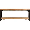 Image de vidaXL Table basse avec étagère 100x60x35 cm Vieux bois massif