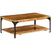 Image de Table Basse Avec Plancher Et Étagère Sous La Structure Du Bois Et De L'Acier