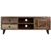 Image de vidaXL Armoire TV 118x30x40 cm bois massif mangue