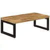 Image de Vidaxl - Table Basse 100x50x35 Cm Bois De Manguier Solide Et Acier