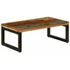 Image de Table Basse 100x50x35 Cm Bois De Récupération Solide Et Acier Vidaxl