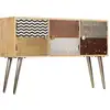 Image de vidaXL Buffet 120 x 30 x 75 cm bois massif Mango