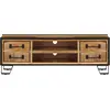 Image de vidaXL Armoire TV avec tiroirs 120x30x40 cm en bois massif de manguier