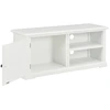 Image de vidaXL Armoire TV blanche 90x30x40 cm bois