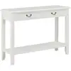 Image de Table Console Blanc 110x35x80 Cm Bois