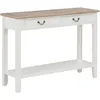 Image de Vidaxl Console Table White 110x35x80 Cm Wood