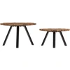 Image de vidaXL Tables basses 2 pcs. Vieux bois massif