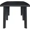 Image de vidaXL Table de jardin anthracite 216x90x72 cm plastique