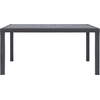 Image de vidaXL Table de jardin marron 150x90x72 cm plastique aspect rotin