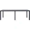 Image de vidaXL Table de jardin marron 220x90x72 cm plastique aspect rotin