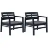 Image de ensemble de jardin 3 pièces anthracite plastique