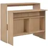 Image de Table De Bar Avec 2 Dessus De Table Chêne 130 X 40 X 120 Cm