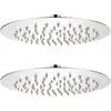 Image de Pomme De Douche Plongeante 2 Pcs Acier Inoxydable Ø 20 Cm Vidaxl