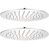 Image de Douche De Pluie 2 Pcs En Acier Inoxydable Rond Dans Différentes Tailles Taille : 25 Cm