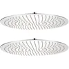 Image de Douche De Pluie 2 Pcs En Acier Inoxydable Rond Dans Différentes Tailles Taille : 50 Cm