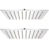 Image de Douche De Pluie 2 Pcs En Différentes Tailles En Acier Inoxydable Taille : 20 X 20 Cm