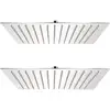 Image de Pomme De Douche Plongeante 2 Pcs Acier Inoxydable 25x25 Cm Vidaxl