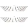 Image de Douche De Pluie 2 Pcs En Différentes Tailles En Acier Inoxydable Taille : 30 X 30 Cm